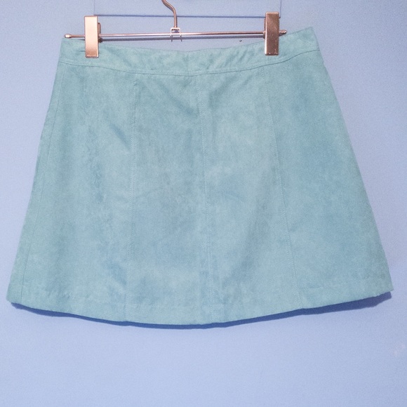 H&M Skirts Hm Mintsage Green Aline Mini Skirt Poshmark